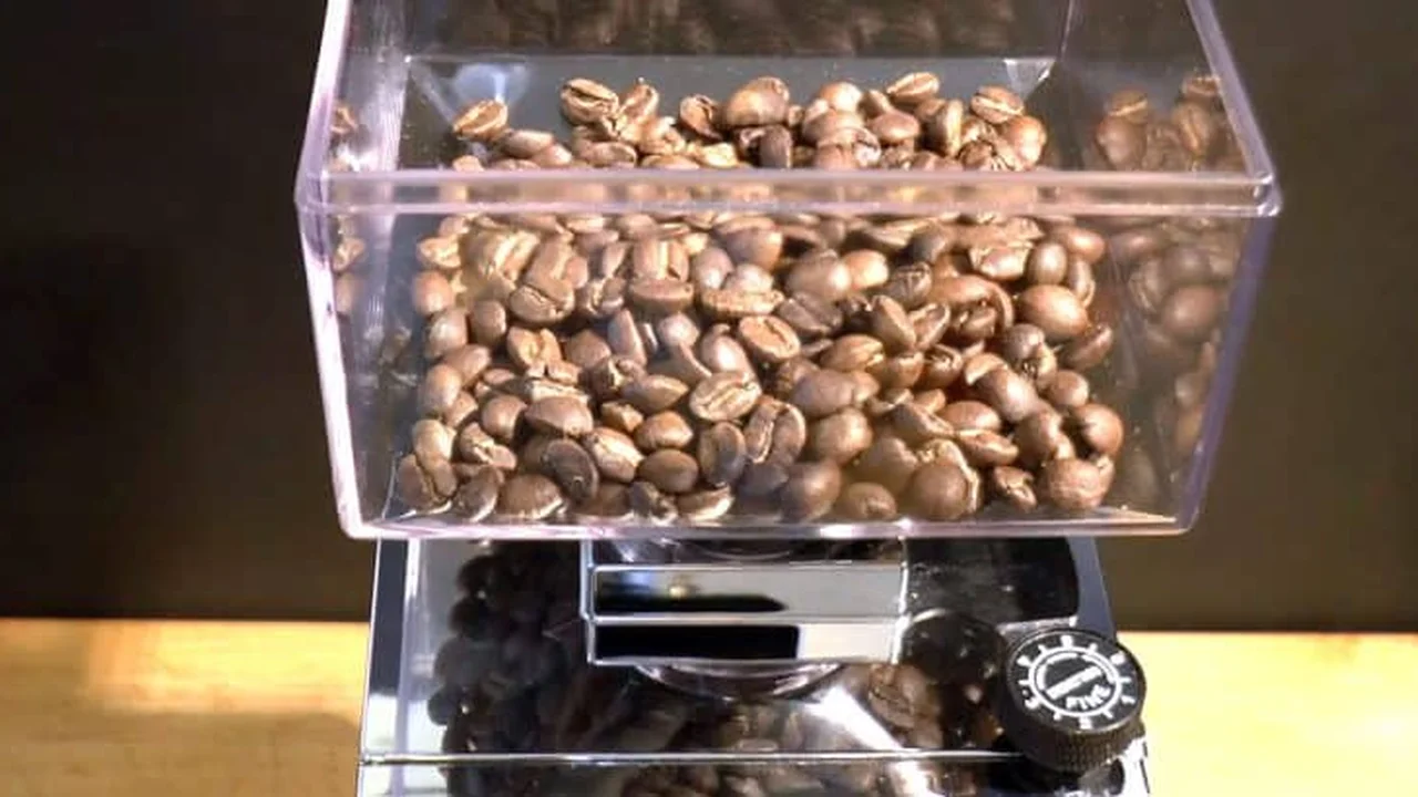 Close up on a plate of mashed potatoes, topped with baked pork chops with cream of mushroom soup, and a side of green beans.
